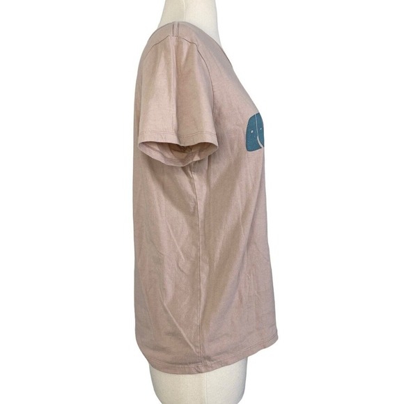 Patagonia Rainbow Surf Rail Organic Cotton Tee Shirt Top Shroom Taupe Size S - Picture 4 of 7